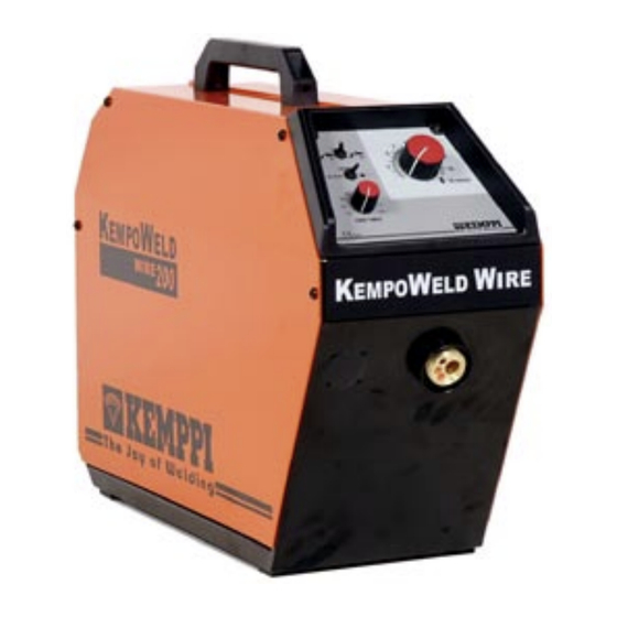 Kemppi KEMPOWELD WIRE 200 Manuel D'utilisation