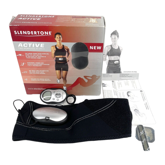 Slendertone ACTIVE Mode D'emploi