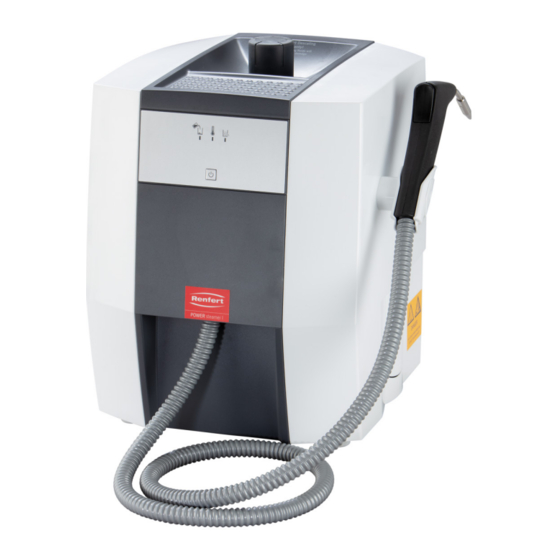 Renfert POWER steamer 1 Manuel D'utilisation