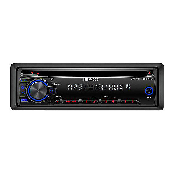 Kenwood KDC-148 Mode D'emploi
