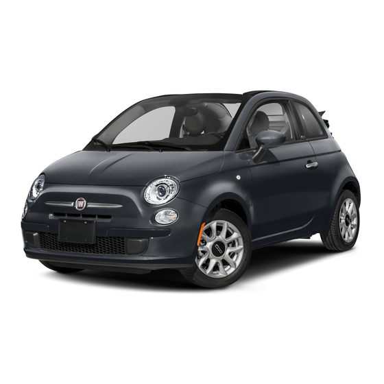 Fiat 500 2017 Guide De L'automobiliste