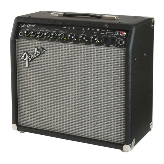 Fender Cyber-Champ Mode D'emploi