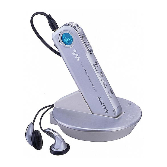 Sony WALKMAN NW-E7 Mode D'emploi