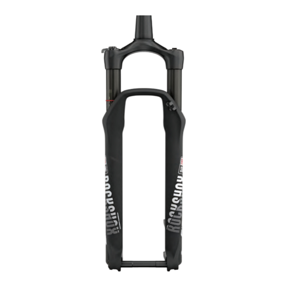 RockShox 2017 SID Mode D'emploi