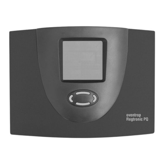 oventrop REGTRONIC PQ Mode D'emploi