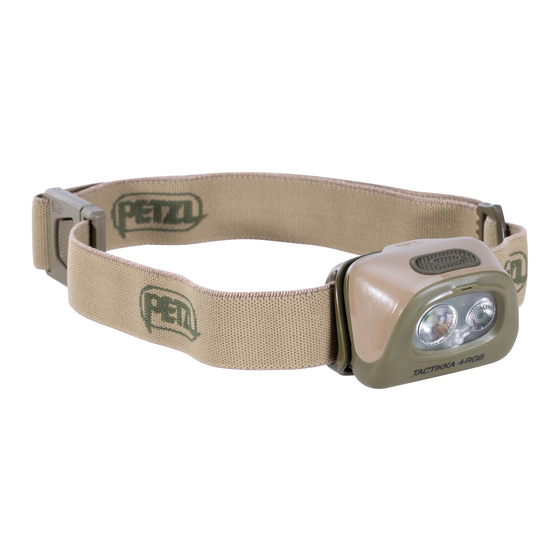 Petzl TACTIKKA+RGB Mode D'emploi