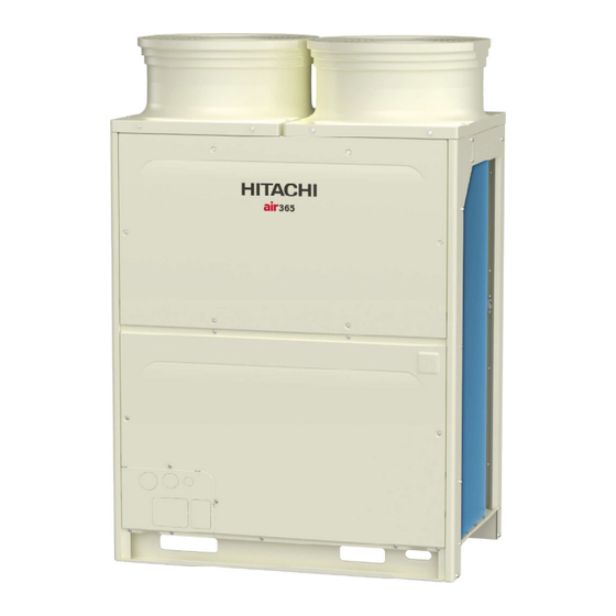 Hitachi SET FREE Serie Manuel D'installation Et De Fonctionnement