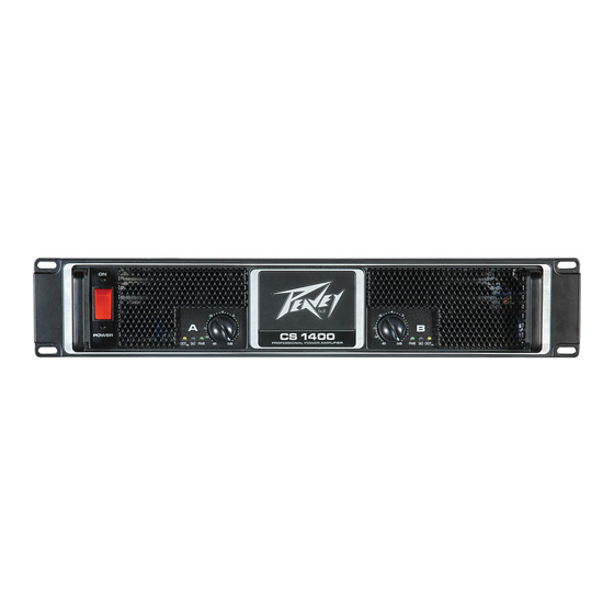 Peavey CS 1400 Manuel Du Propriétaire