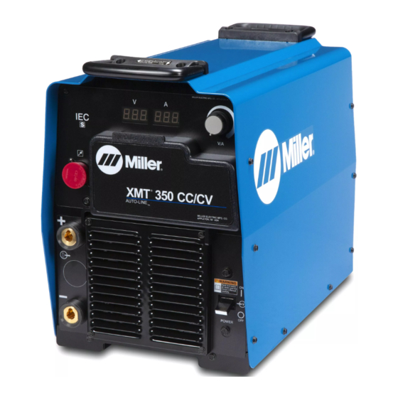 Miller Auto-Line XMT 350 CC/CV Manuel De L'utilisateur