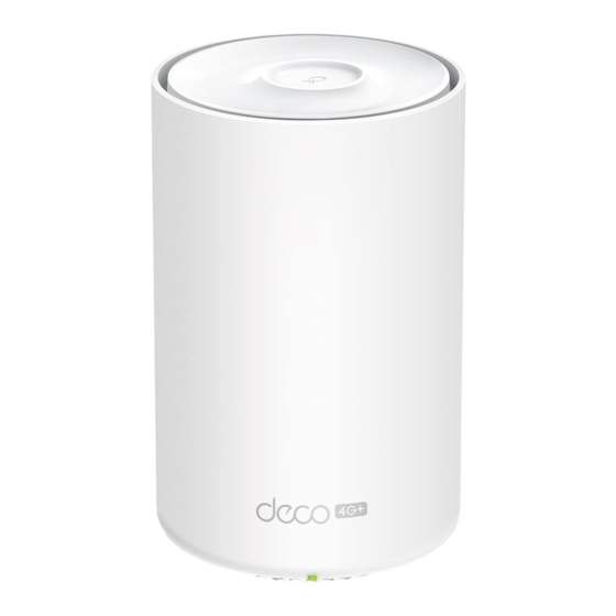 TP-Link Deco X50-4G V2 Guide D'installation Rapide