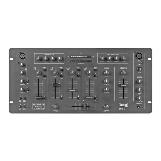 IMG STAGELINE MPX-204E/SW Mode D'emploi