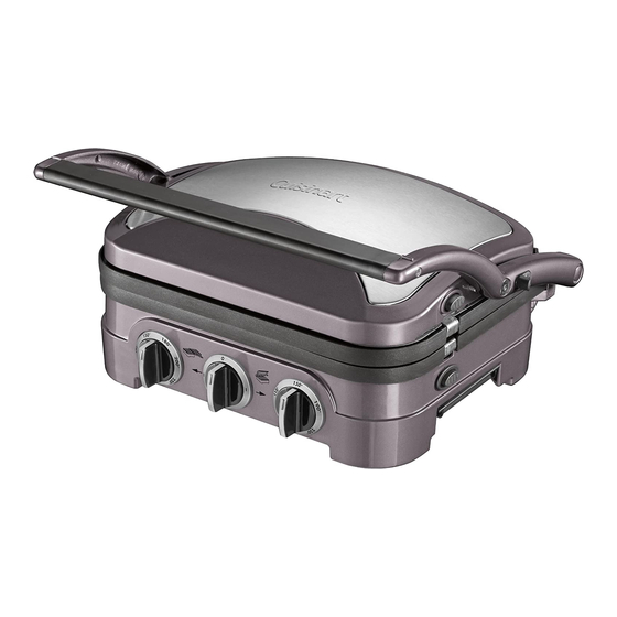 Cuisinart Griddler GR40E Instructions