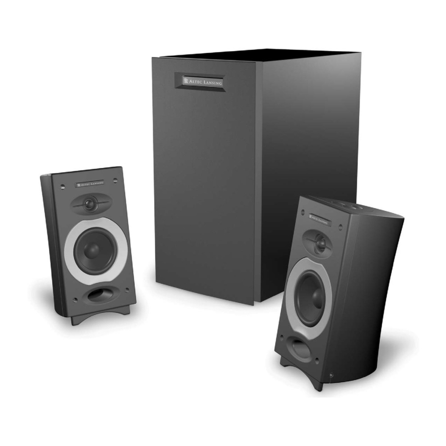 Altec Lansing CS21 Manuels