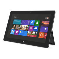 Microsoft Surface RT Mode D'emploi