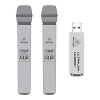 Behringer ULTRALINK ULM202USB Guide De Démarrage Rapide