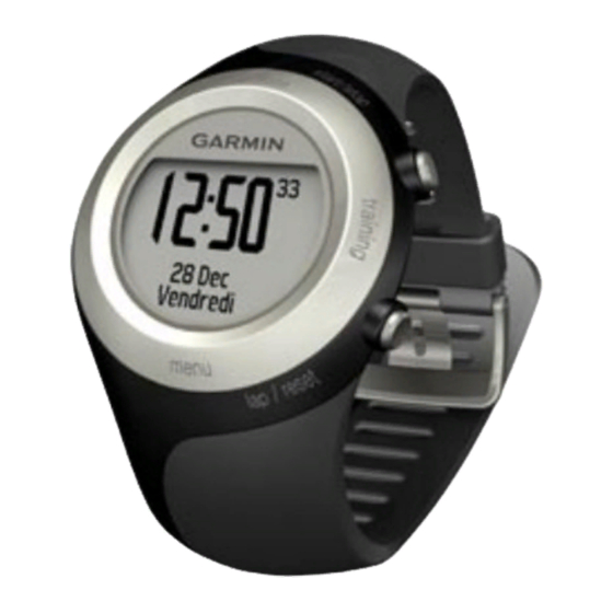 Garmin FORERUNNER 405 Manuel D'utilisation