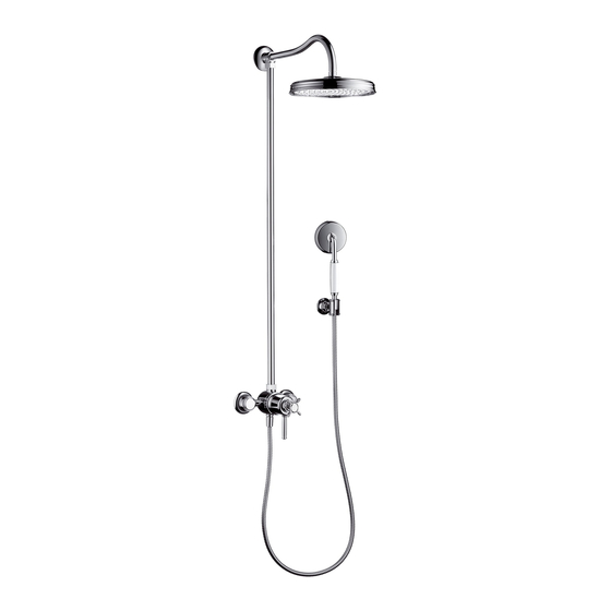 Hansgrohe AXOR Montreux Showerpipe 16570 Série Mode D'emploi / Instructions De Montage