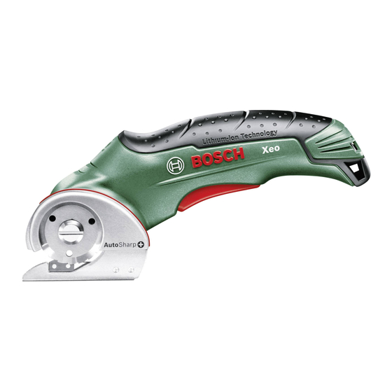 Bosch Xeo Notice Originale