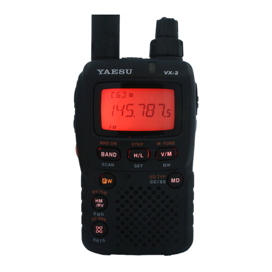 Yaesu VX-2E Notice D'emploi