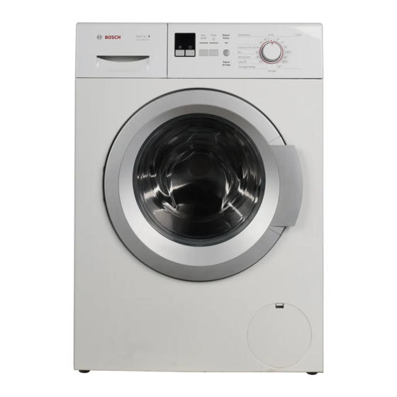 Bosch WAK28130FF Notice D'utilisation Et D'installation