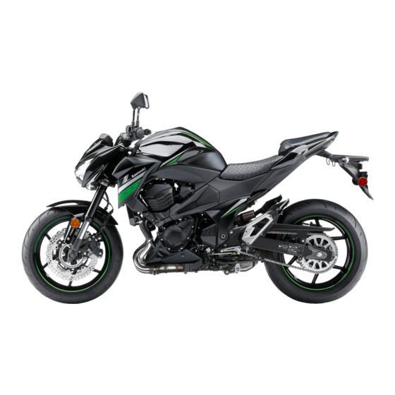 Kawasaki Z800 2014 Manuels