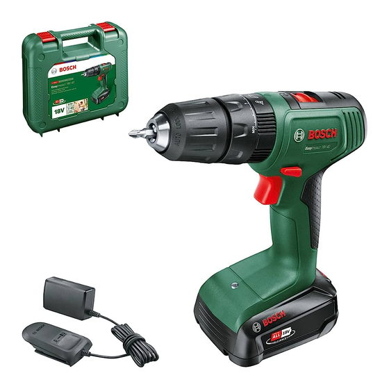 Bosch EasyDrill 18V-40 Notice Originale