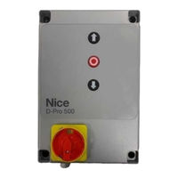 Nice DPRO500 Instructions Et Avertissements Pour L'installation Et L'utilisation