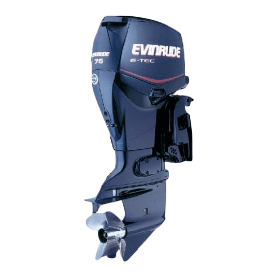 Evinrude E-TEC 75 Guide De L'opérateur