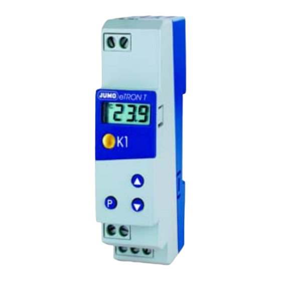 JUMO B 70.1050.0 Notice De Mise En Service