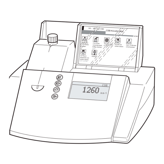 Supelco Spectroquant Nova 30 Mode D'emploi