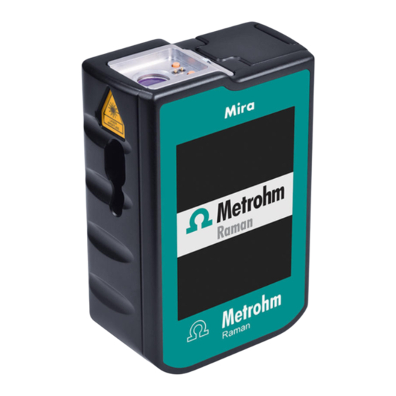 Metrohm Mira P Manuel D'utilisation