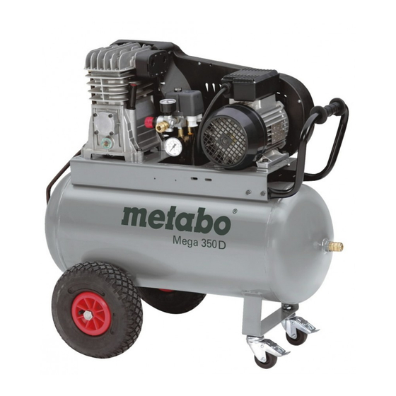 Metabo Mega 350 D Instructions D'utilisation