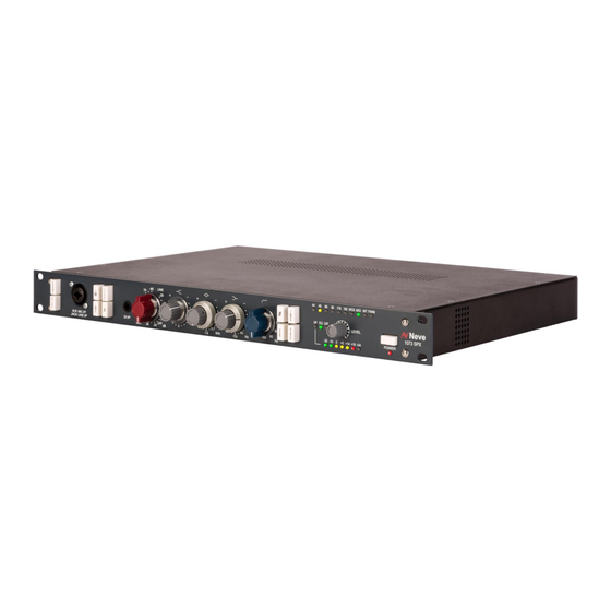 Neve 1073SPX Manuel Utilisateur