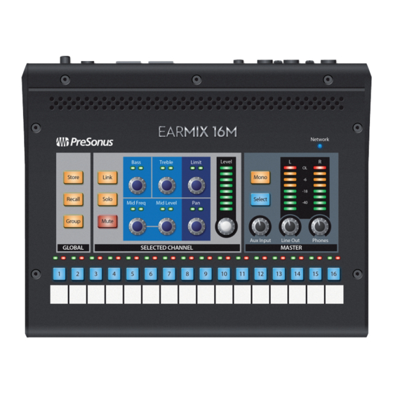 PRESONUS EarMix 16M Mode D'emploi