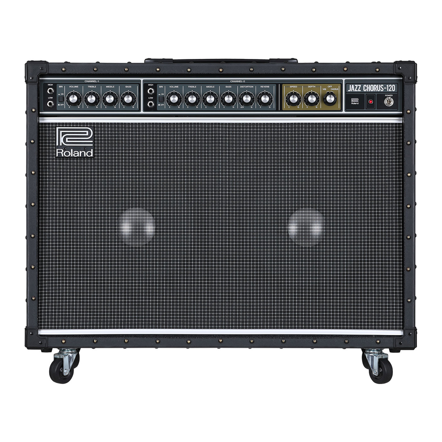 Roland Jazz Chorus JC-120 Mode D'emploi
