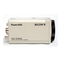 Sony DXC-970MD Mode D'emploi