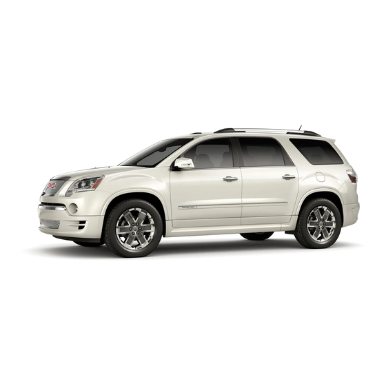 GMC Acadia Denali 2011 Manuels