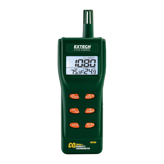 Extech Instruments CO250 Manuel D'utilisation