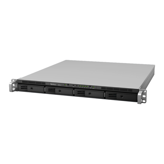 Synology RackStation RS814+ Guide D'installation Rapide