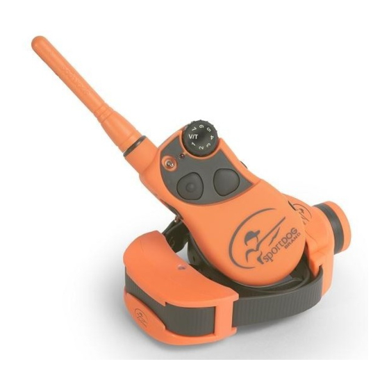 Petsafe SportDOG SportTrainer SD-1875E Manuel D'utilisation