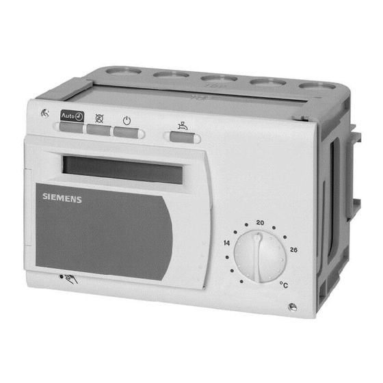 Siemens RVD230 Instructions D'installation