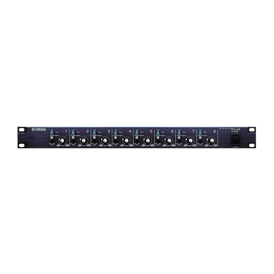 Yamaha MLA8 Mode D'emploi