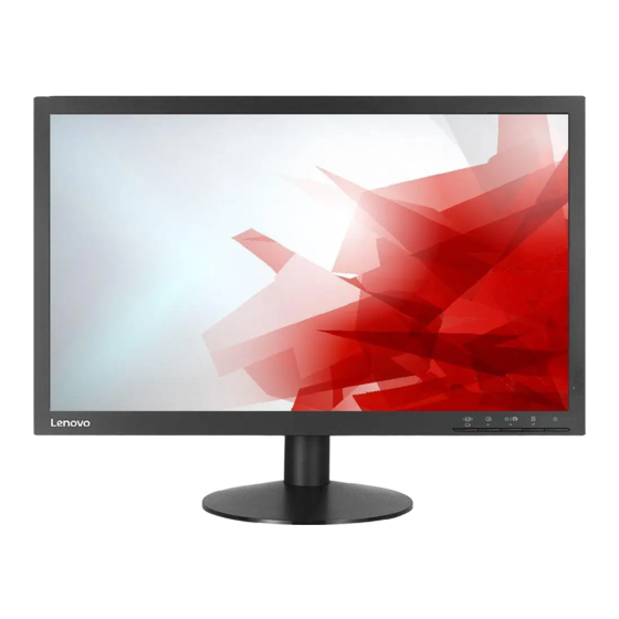 Lenovo ThinkVision T2224pD Guide D'utilisation