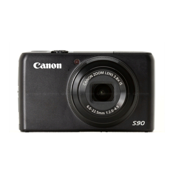 Canon Power Shot S90 Guide D'utilisation