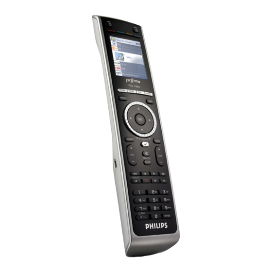 Philips pronto TSU9200 Guide De Démarrage