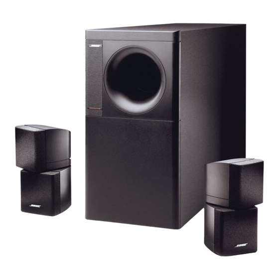 Bose Acoustimass 5 III Série Notice D'utilisation