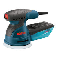 Bosch ROS20VS Consignes De Fonctionnement/Sécurité