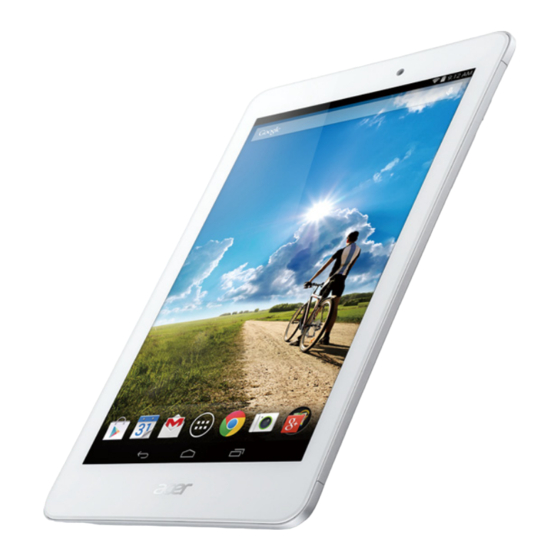 Acer Iconia tab 8 Manuel D'utilisation