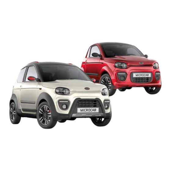 Microcar M.Go 2021 Manuel D'utilisation