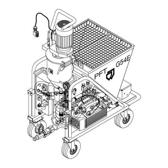 PFT G 54 E FU 230V Mode D'emploi